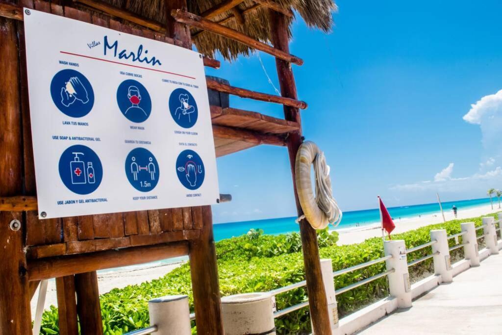 Villas Marlin 108, A Pie De Playa, Albercas, Jacuzi, Ubicacion Inmejorable แคนคูน ภายนอก รูปภาพ
