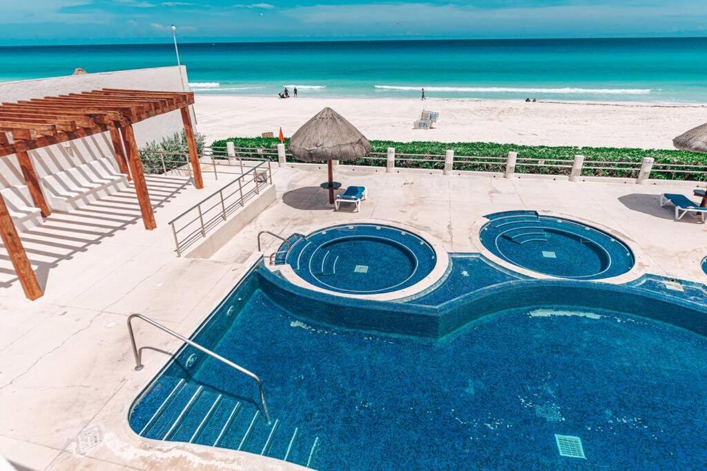 Villas Marlin 108, A Pie De Playa, Albercas, Jacuzi, Ubicacion Inmejorable แคนคูน ภายนอก รูปภาพ