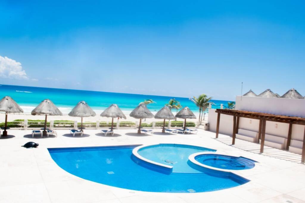 Villas Marlin 108, A Pie De Playa, Albercas, Jacuzi, Ubicacion Inmejorable แคนคูน ภายนอก รูปภาพ