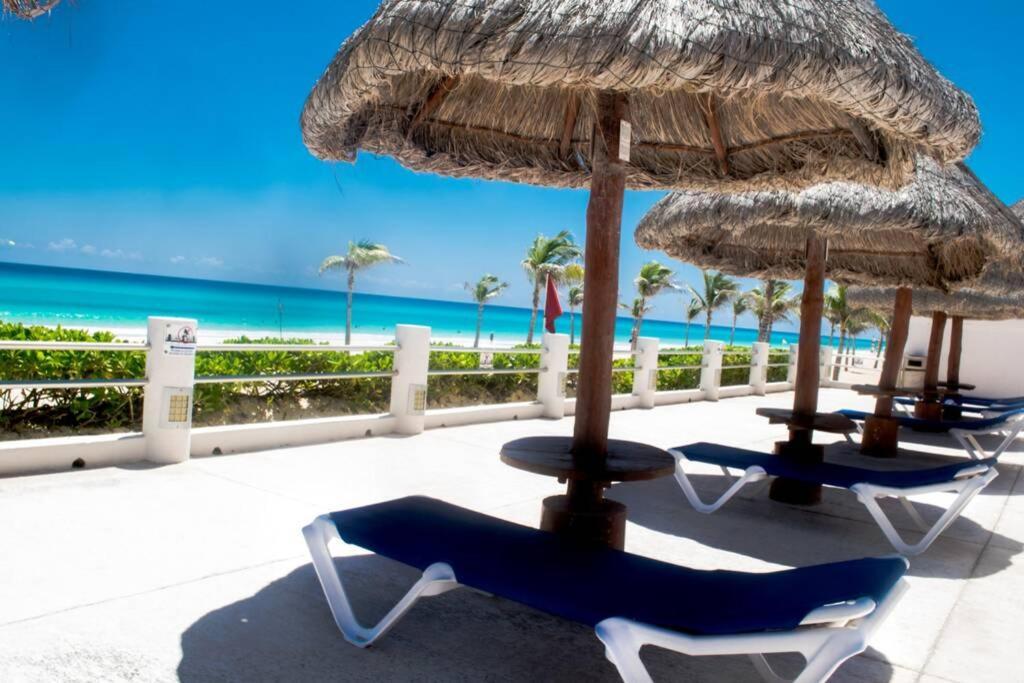 Villas Marlin 108, A Pie De Playa, Albercas, Jacuzi, Ubicacion Inmejorable แคนคูน ภายนอก รูปภาพ